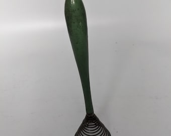 Vintage Wire Egg Beater with green wooden handle