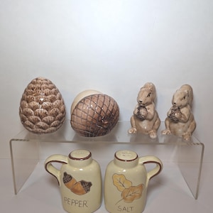 Autumn themed salt and pepper shakers