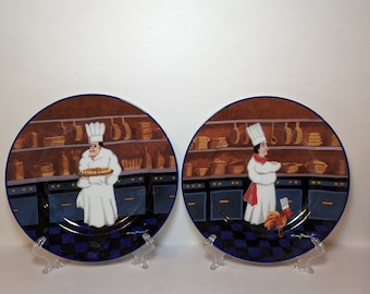 Hand Painted Porcelain Dinner Plate by GUY BUFFET for William