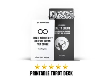 Reality Check Tarot Deck [PRINTABLE]