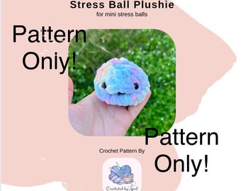 PATROON stressbal - alleen haakpatroon - pdf alleen in het Engels - Amerikaanse haaktermen - ministressbal - geen naaiwerk - handgemaakt - leuk