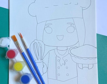 Chef Canvas Paint Kit