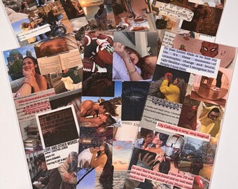 COLLAGE BOOKMARKS | Romance Bookmarks | Gifts for her | Laminated Bookmarks | Handmade | Book Lover | Bookish
