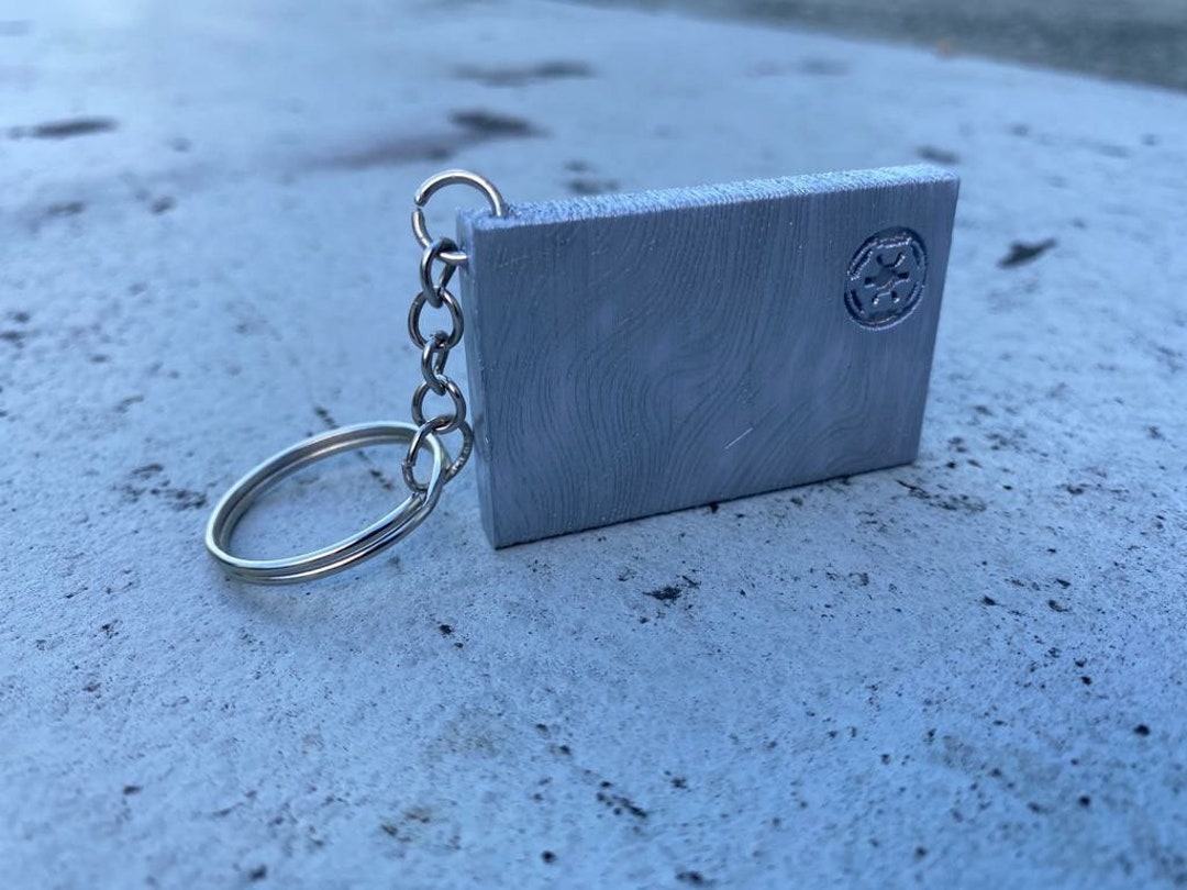 Mandalorian Inspired Beskar 3D Printed Ingot Key Chain - Etsy UK
