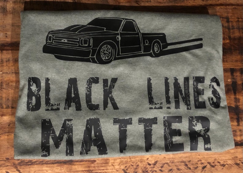 black lines matter t shirt