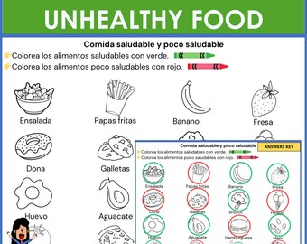 Spanish Healthy & Unhealthy Food