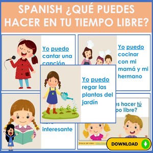 Slides presentation (pdf) + Video - ¿Qué puedes hacer en tu tiempo libre?