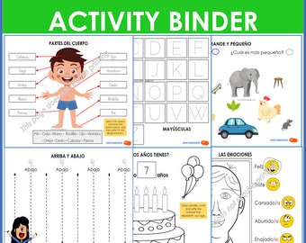 Spanish Learning Activity Binder