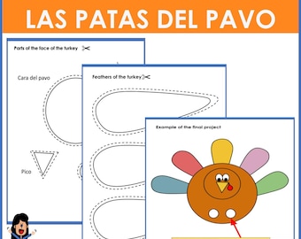 Thanksgiving craft - Las patas del pavo