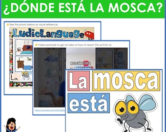 Fun Spanish Activity: ¿Dónde está la mosca? + with of the house vocabulary