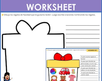 Gift Worksheet - Draw And Write