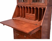 Bureau Bookcase Slant Front Secretary Desk Georgian Style Secretary Bookcase Mahogany Slant Front Secretary Desk Drop Front Writing Desk