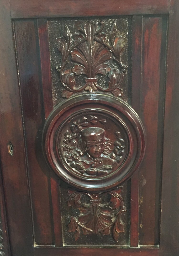 R J Horner GRIFFIN HALL TREE Carved Mahogany Figural Hall Tree Etsy