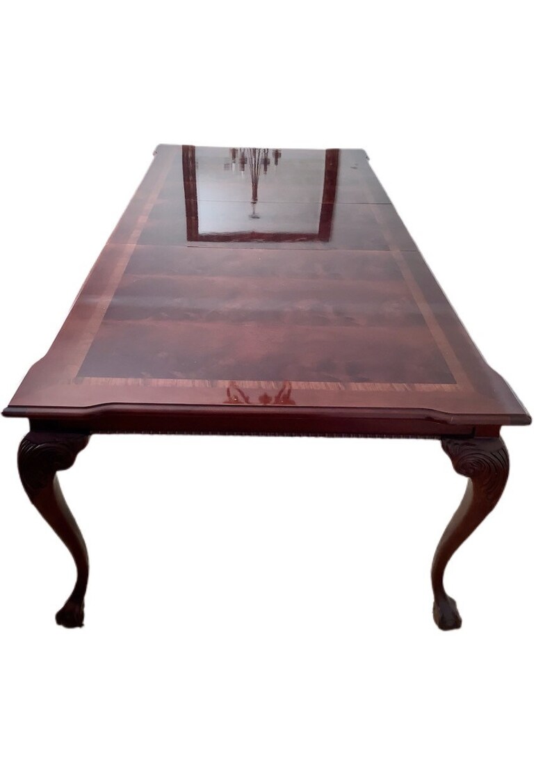 Flame Mahogany Dining Table Thomasville Banded Mahogany Dining - Etsy