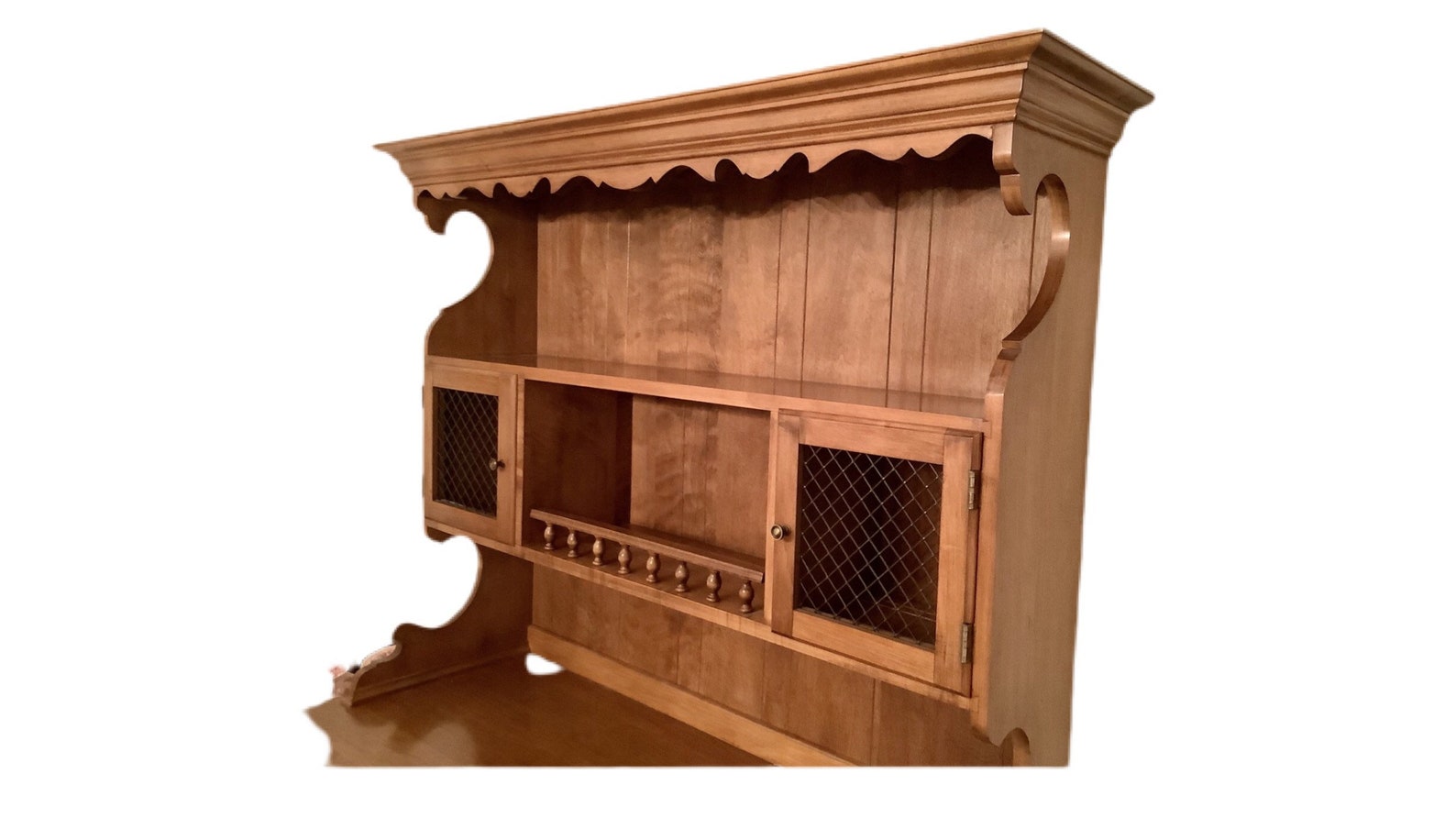 Thomas P Beals Portland Maine Rock Maple Hutch Handcrafted | Etsy