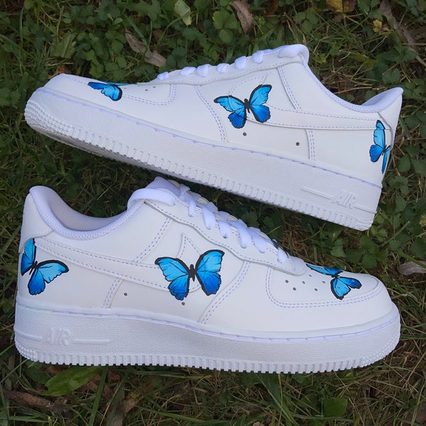 Hand Painted Butterfly Air Force 1