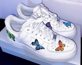 Custom Hand Painted Butterfly Air Force 1