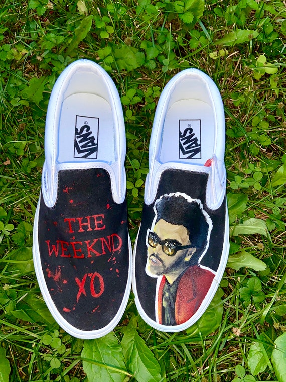 The Weeknd Vans - Etsy