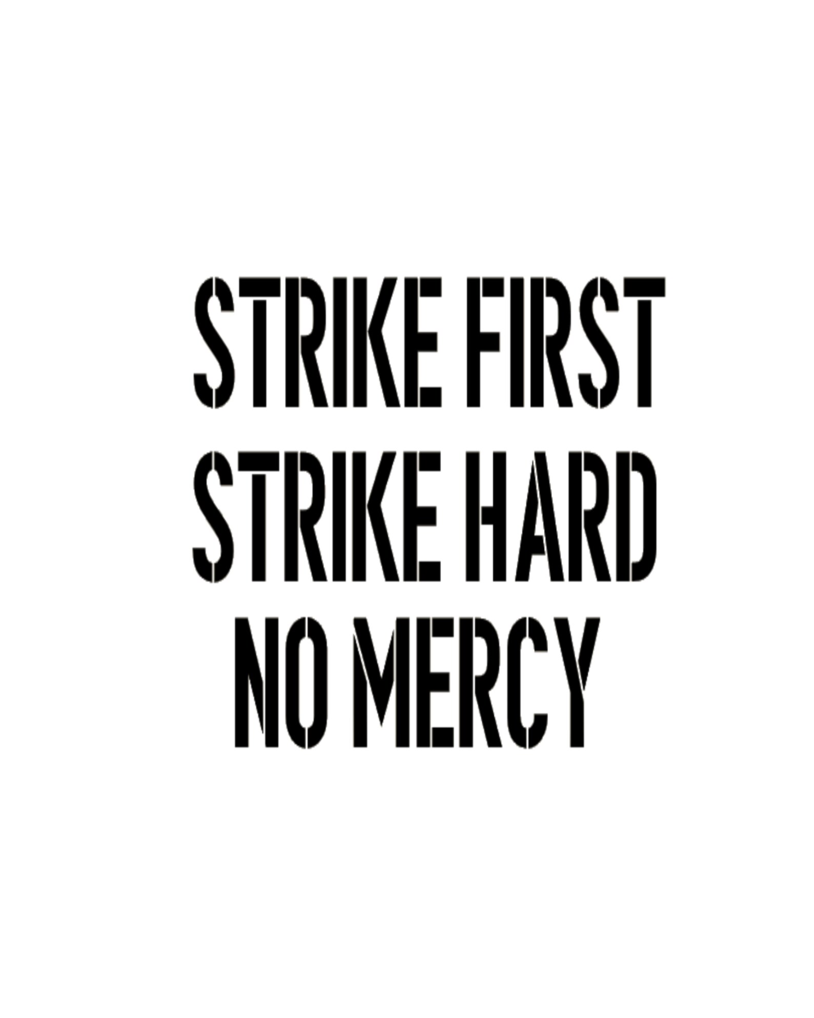 Strike First Strike Hard No Mercy Cobra Kai Digital Wall Art Etsy