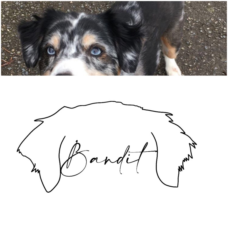 Custom Pet Ear Stickers Animal Lovers Dog Stickers Dog Mom Etsy