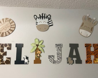 Safari letters for nursery cheap