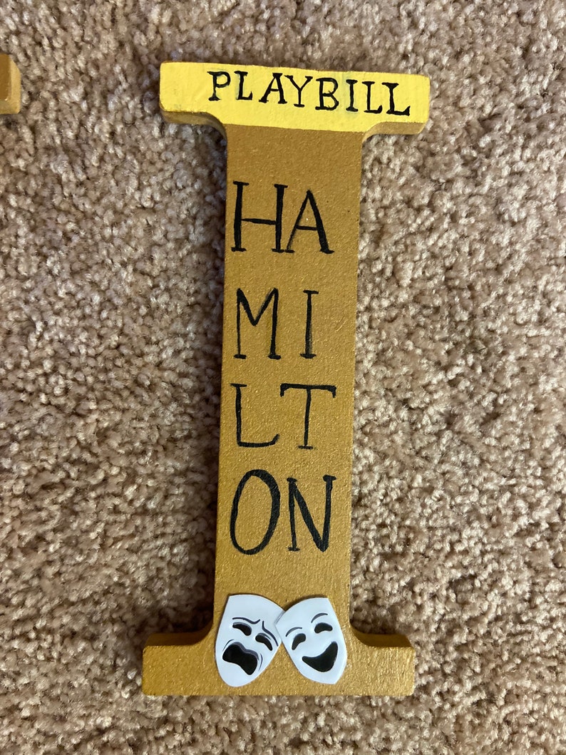 Hamilton Lettering Hamilton Hand Painted Letters - Etsy