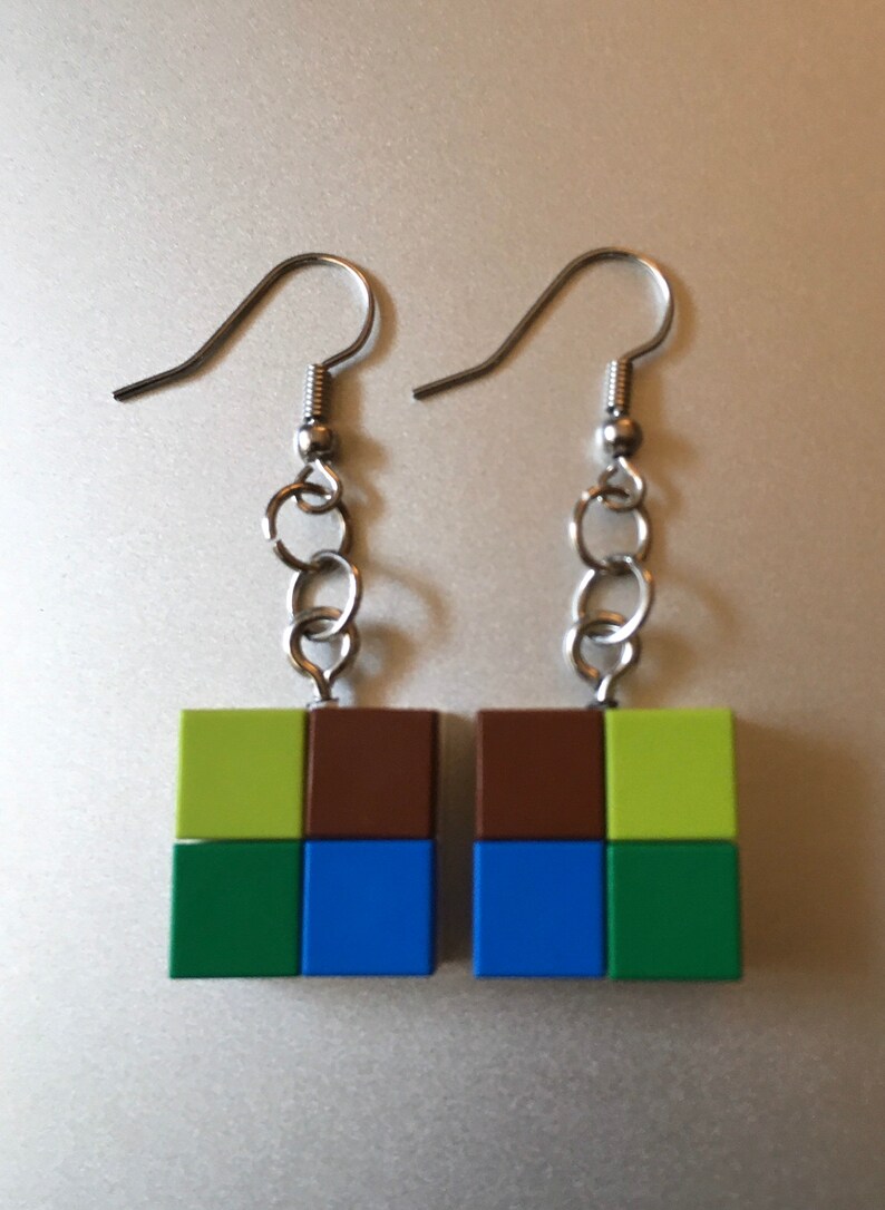 nature lego earrings