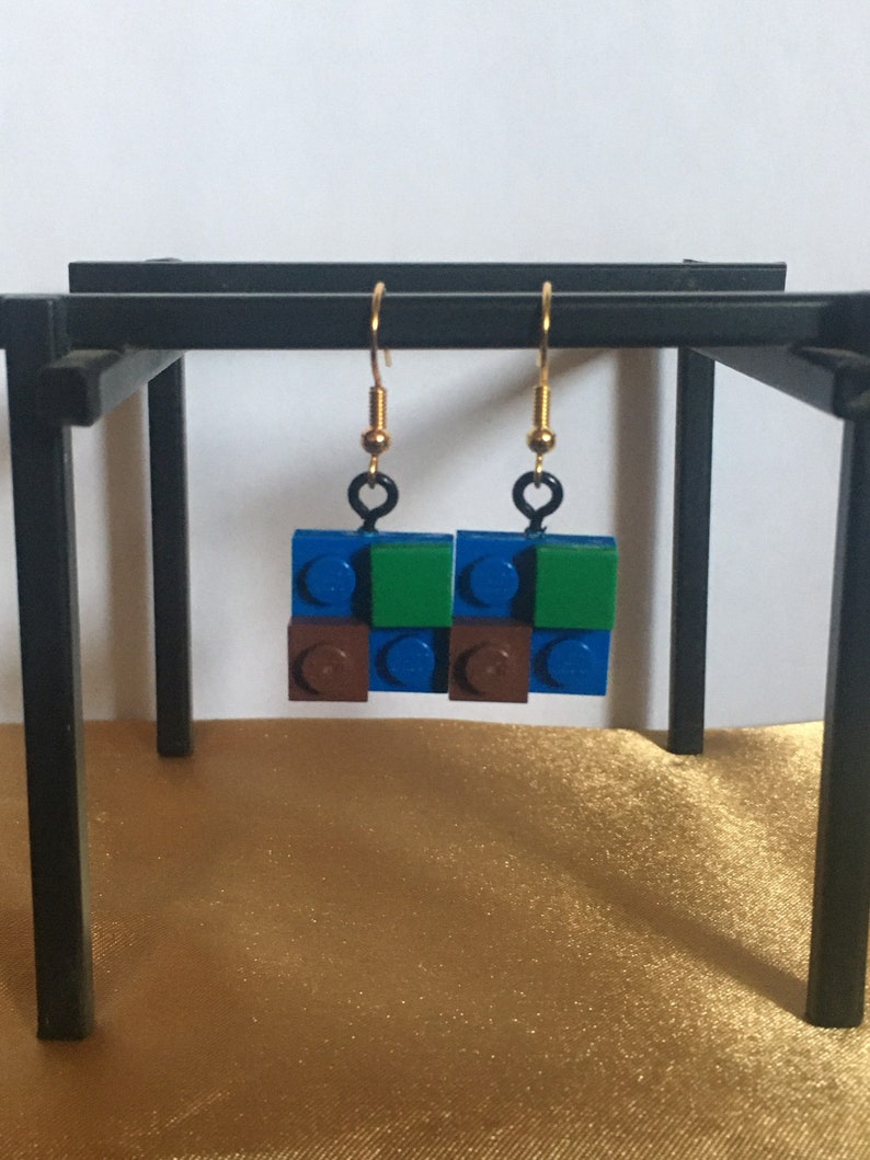 nature lego earrings