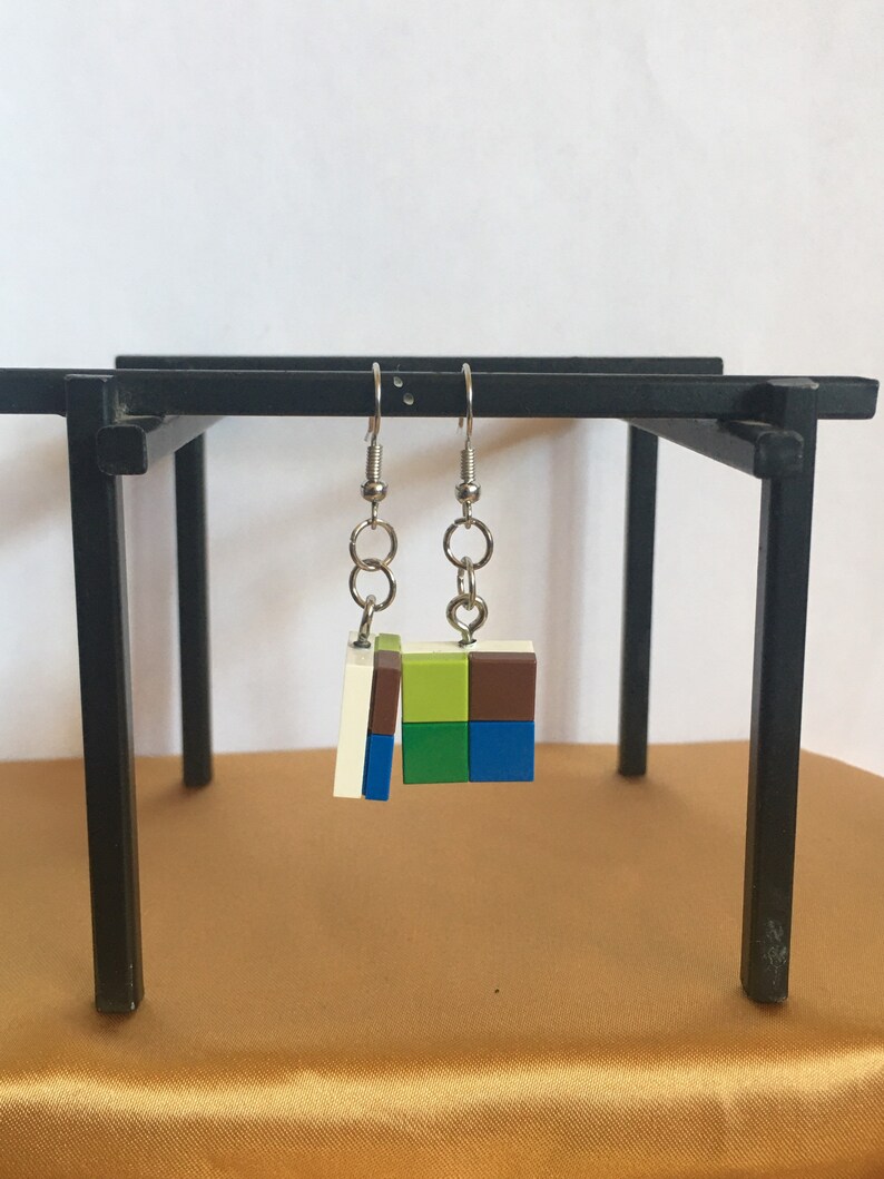 nature lego earrings