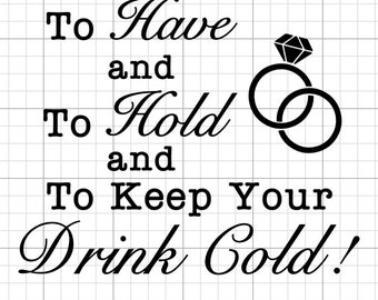 Wedding Koozie Svg Etsy