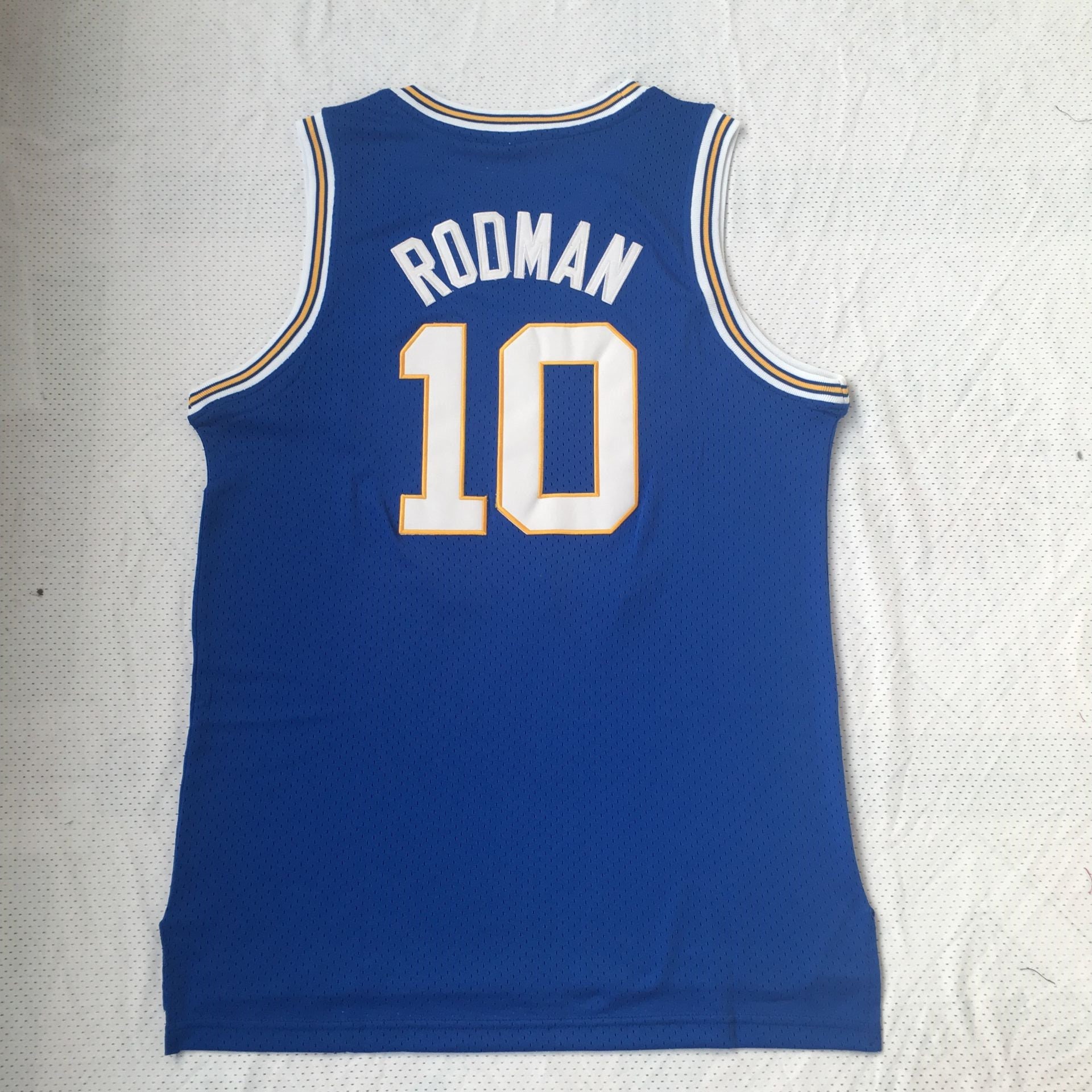 blue rodman jersey