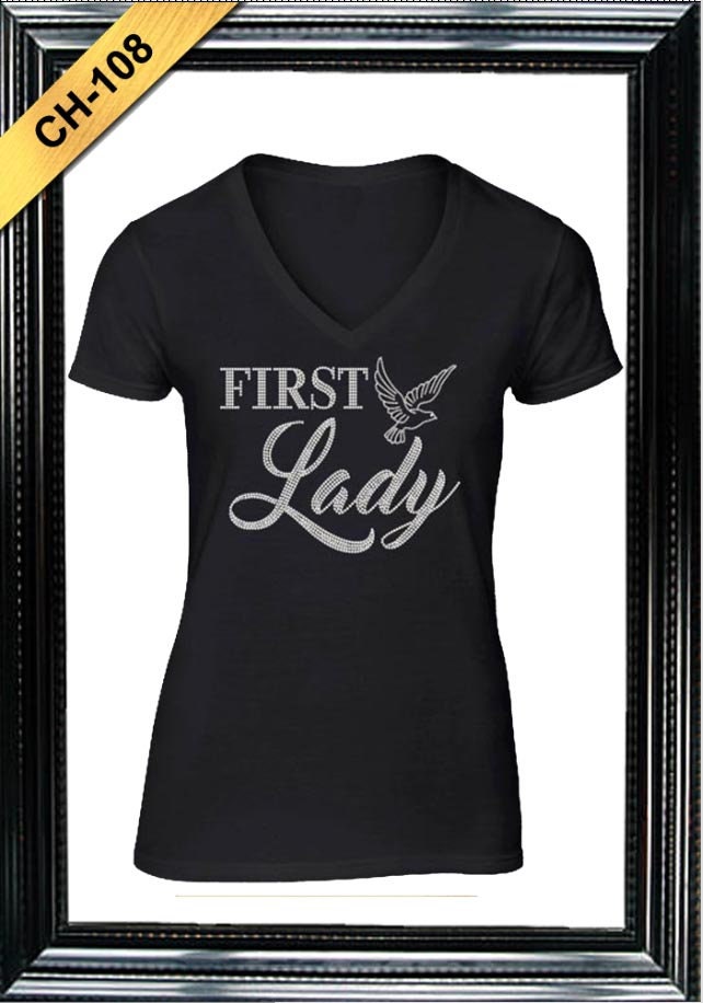 First Lady Merch First Lady Rhinestone T-shirt - Etsy