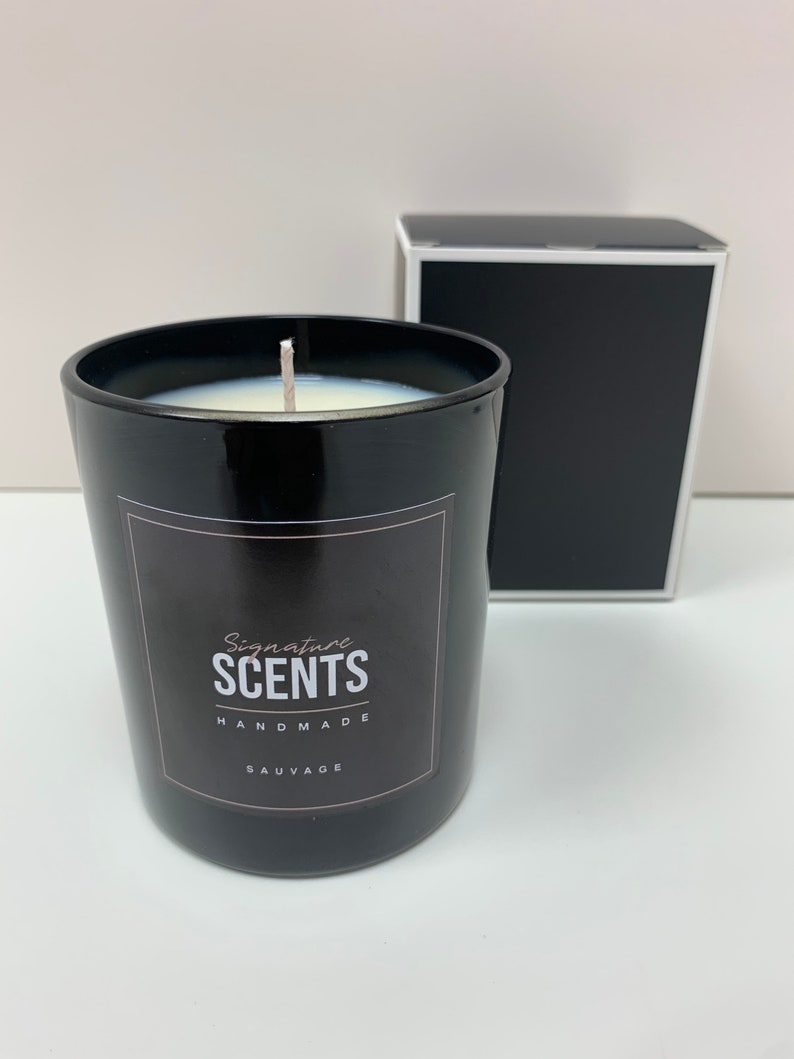 Christian Dior Sauvage Candle Handmade Handcrafted Soy Wax Etsy