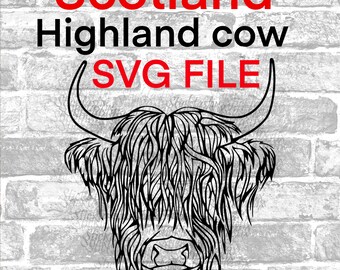 Free Free 225 Scottish Highland Cow Svg SVG PNG EPS DXF File