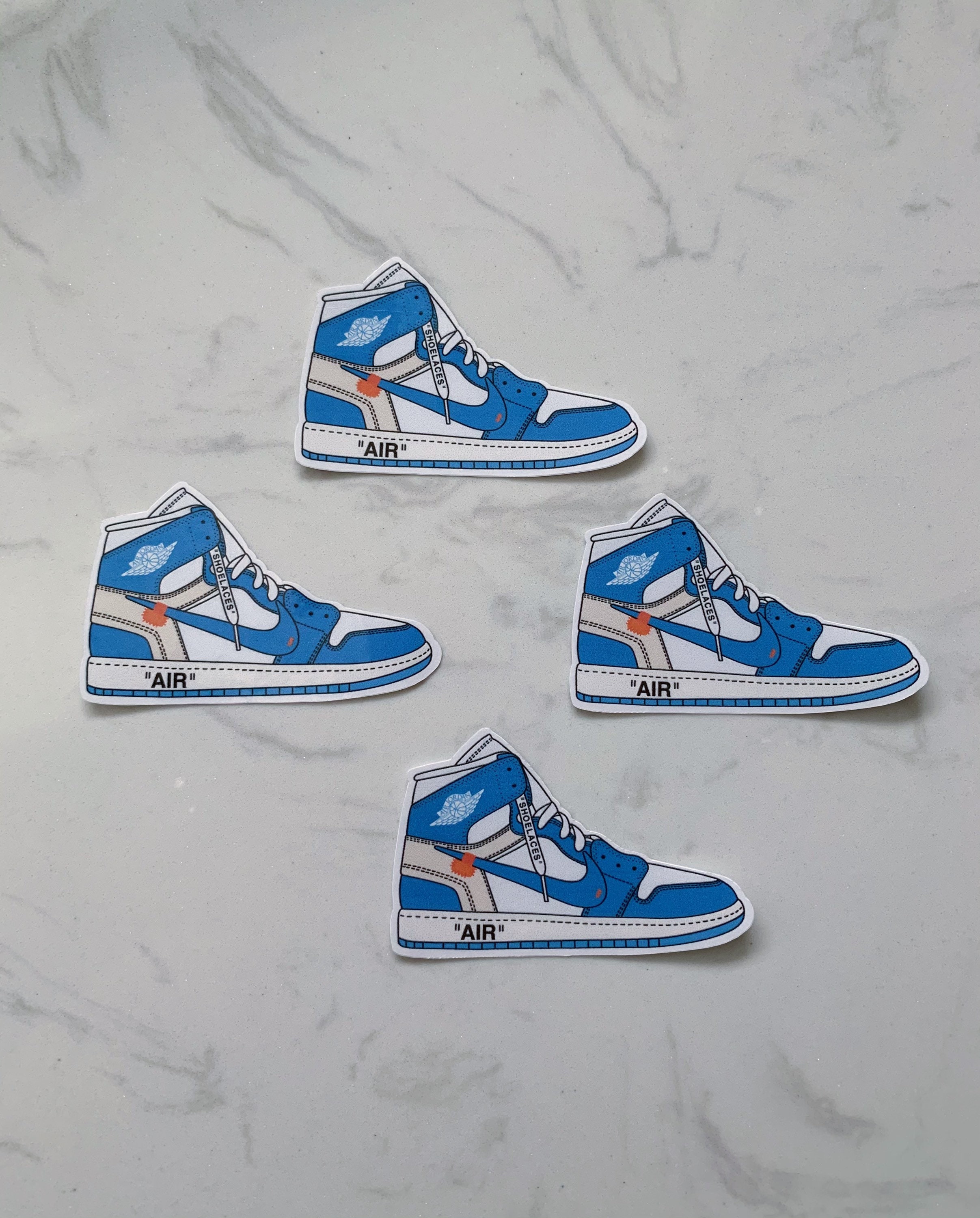 Off White Jordan 1 UNC Sticker | Etsy