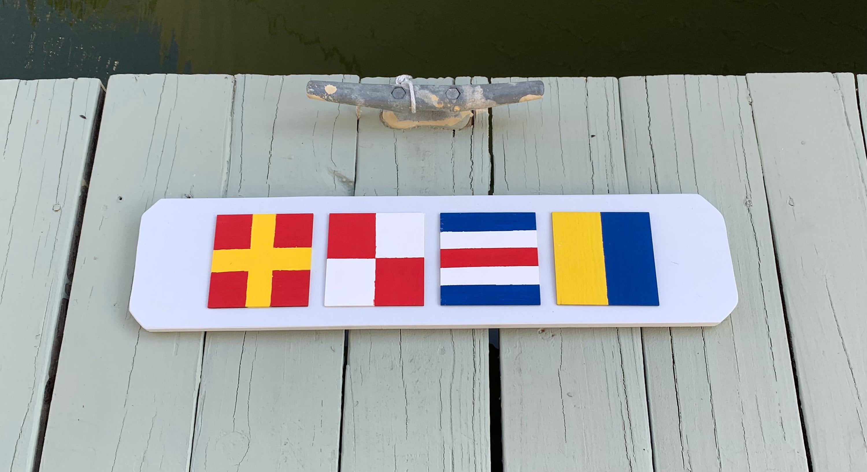 Nautical Flag Sign Custom Made Etsy