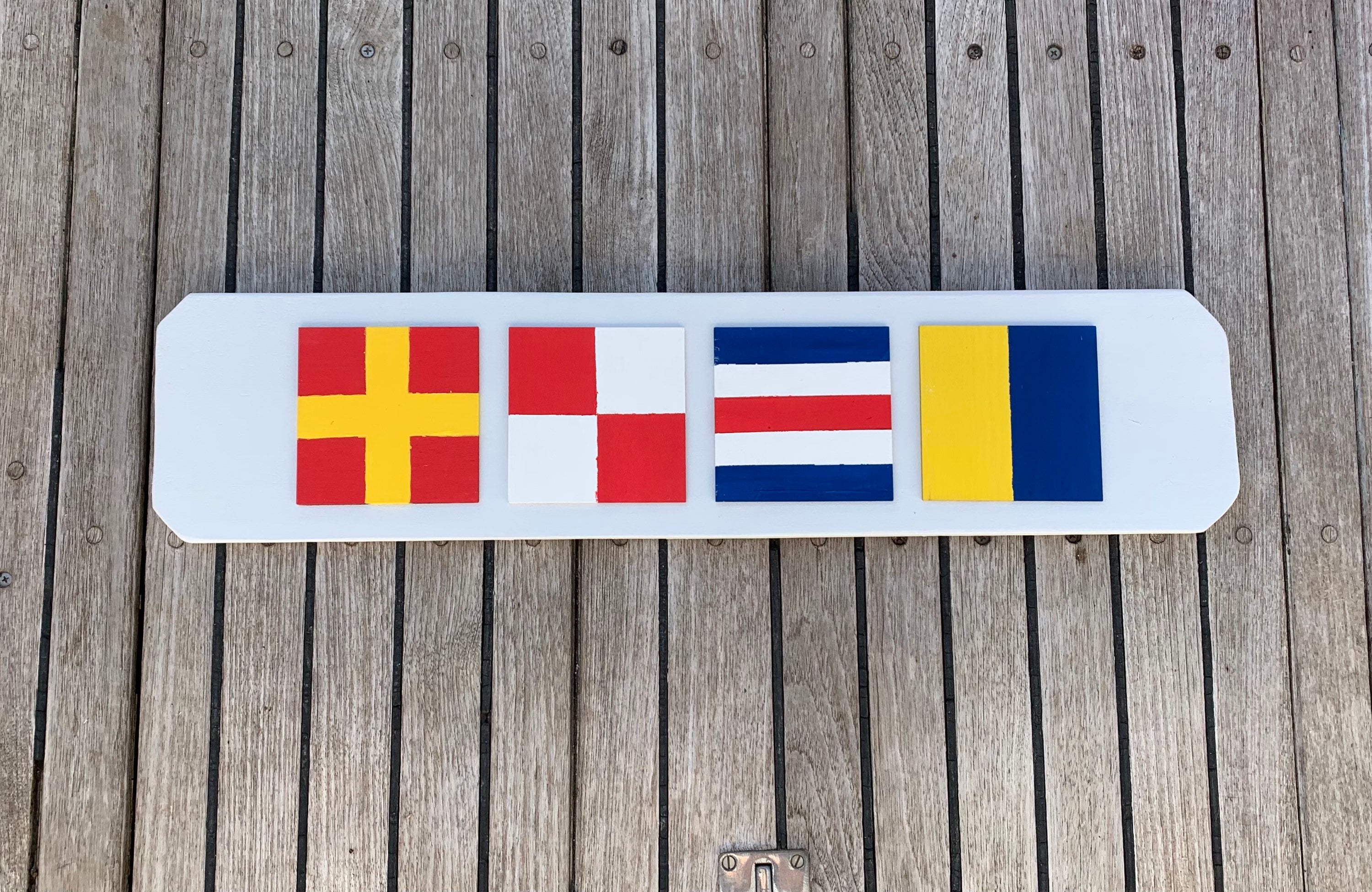 Nautical Flag Sign Custom Made Etsy