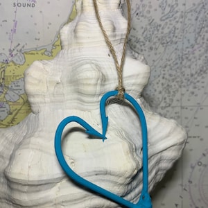 Fish Hook Heart Ornament