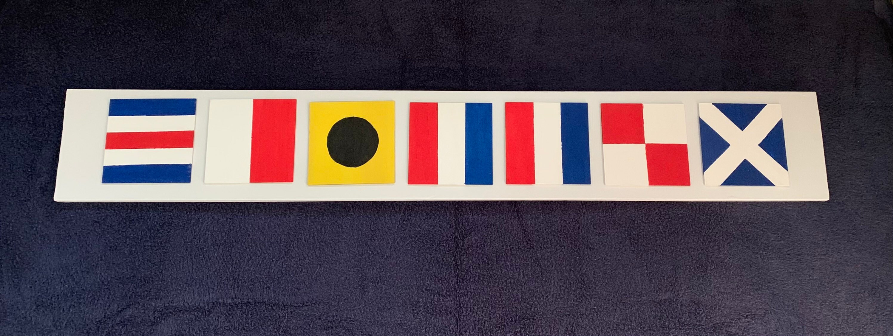 Nautical Flag Sign Custom Made Etsy