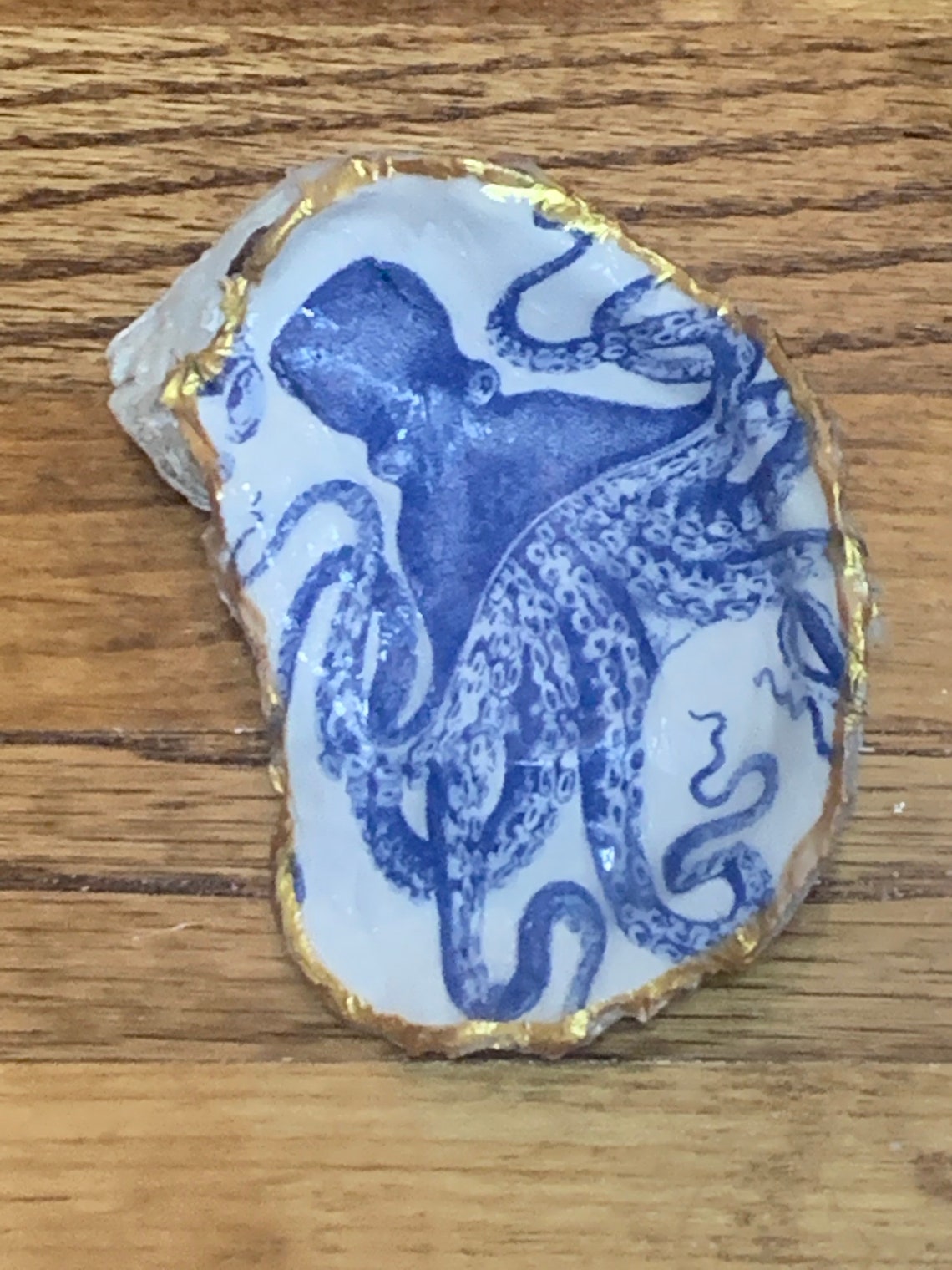 Shell Octupus Frame Octopus Gilded Oyster Shell - Etsy