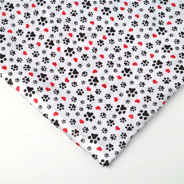 Paw Print Fabric Etsy
