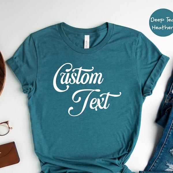 Custom Text Shirt, Personalized Custom Text Crewneck, Your Image Here Tee, Custom Text Shirt, Business Logo Shirt, Custom Shirt