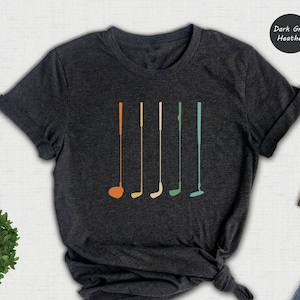 Retro Golf Club Shirt, Golf Shirt, Golfing Dad Gift, Cool Golf Tee, Golf Lover Gift, Father&#39;s Day Gifts, Funny Golf T-Shirt
