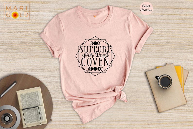 Support Your Local Coven T-Shirt: Feminist Witch Rights, Halloween Tee image 6