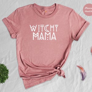 Witchy Mama Shirt: Halloween Witch T-Shirt Bild 2