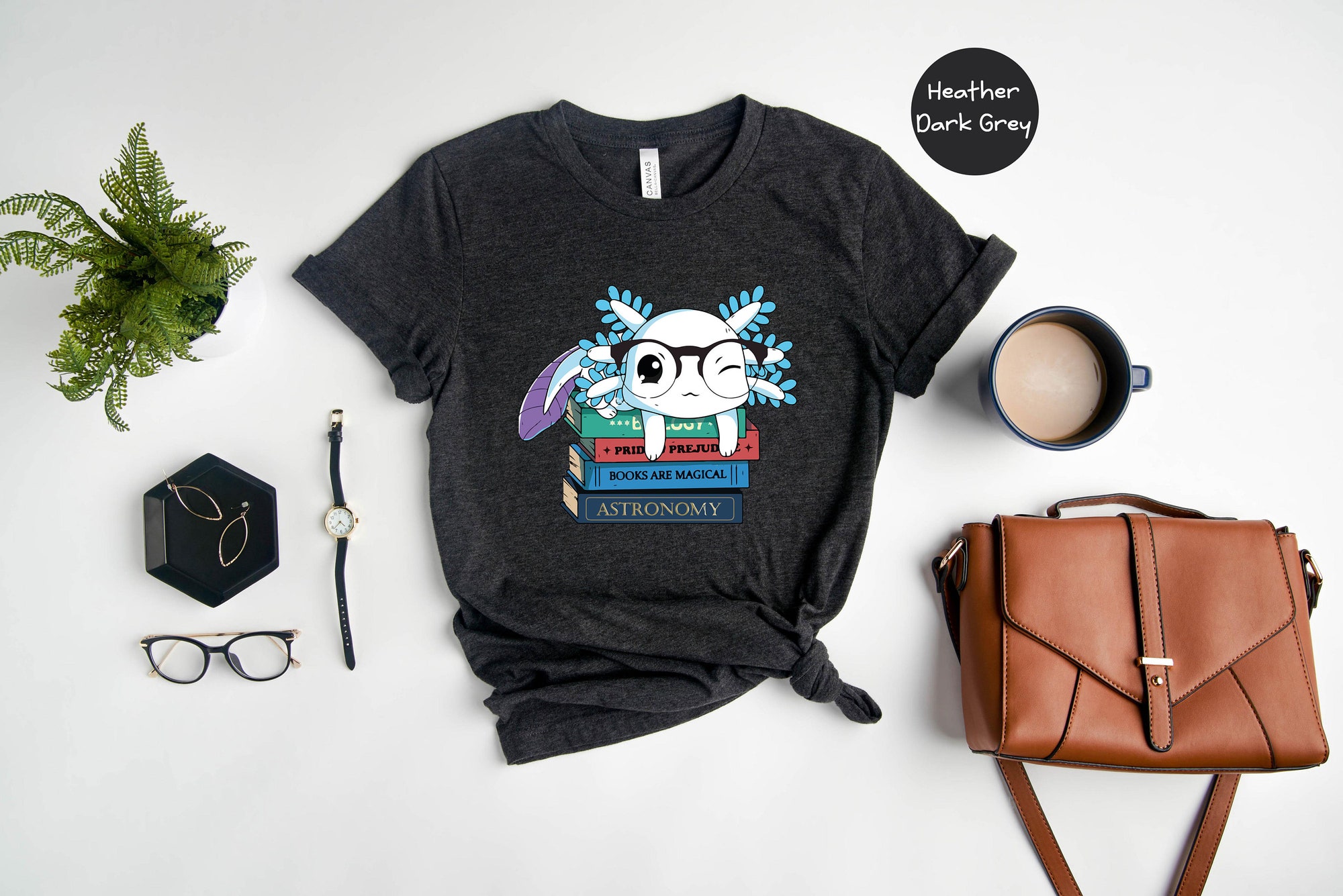 Discover Axolotl Shirt, Kawaii Axolotl Tee, Anime Axolotl, Anime Lover, Korean T-Shirt