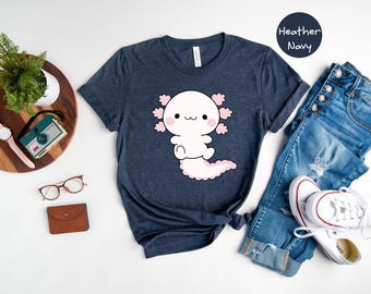 Cute Axolotl Shirt, Axolotl Graphic Shirt, Axolotl-Designed Shirt, Funny Axolotl T-Shirt, Axolotl Lover T-Shirt