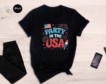 Party In The USA Shirt: Retro 4th Of July Tee