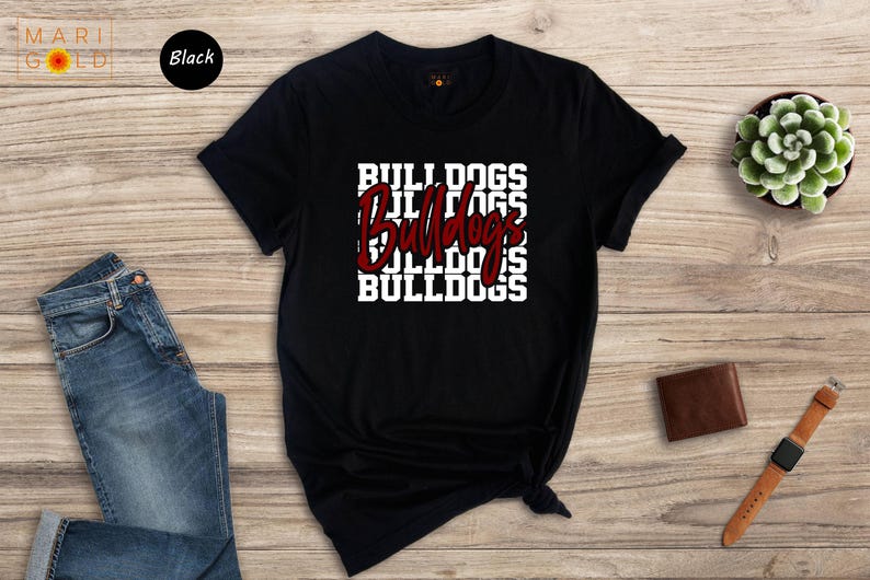 Bulldogs Team Spirit Shirt: Mascot Fan Tee 画像 2