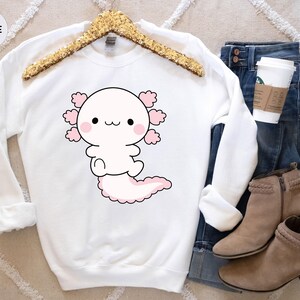 Cute Axolotl Shirt, Axolotl Graphic Shirt, Axolotl-Designed Shirt, Funny Axolotl T-Shirt, Axolotl Lover T-Shirt image 8